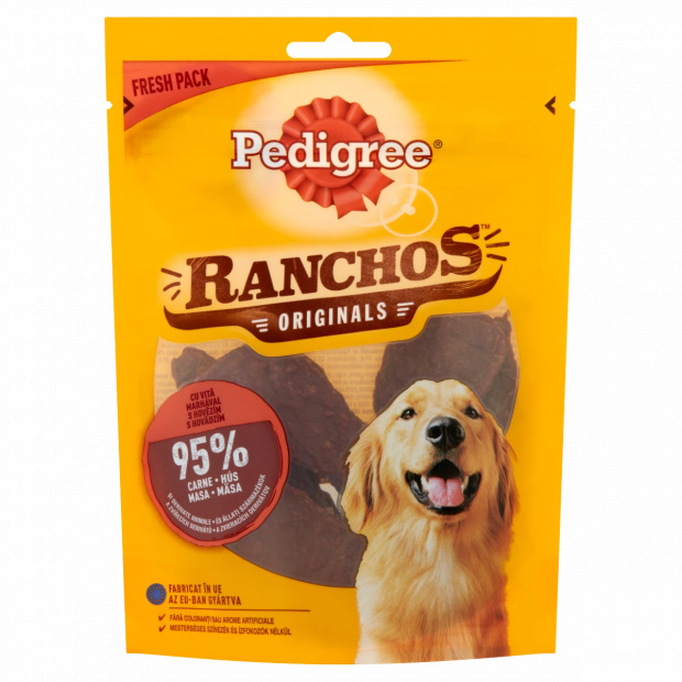 Pedigree Ranchos Originals kiegészítő állateledel felnőtt kutyák számára marhával 70 g