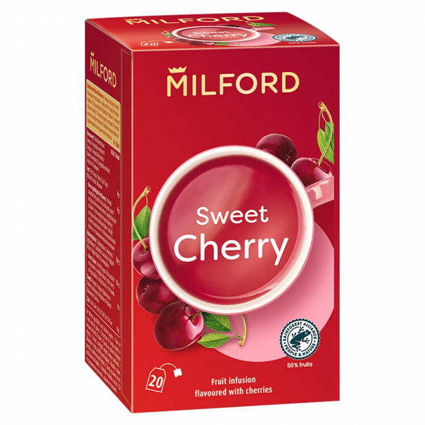 Milford Sweet Cherry cseresznyeízű gyümölcstea 20 filter 40 g