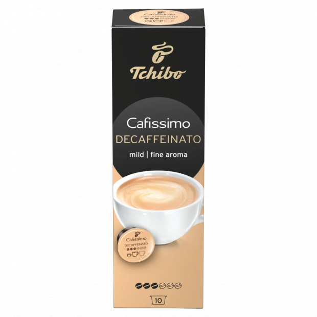 Tchibo Cafissimo Decaffeinato Fine Aroma koffeinmentes kávékapszula 10 x 7 g (70 g)