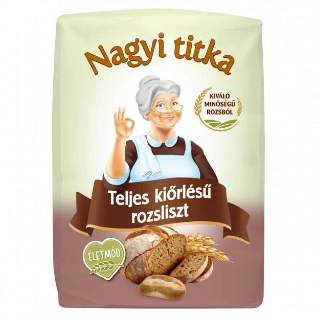 Nagyi titka teljes kiőrlésű rozsliszt 1 kg