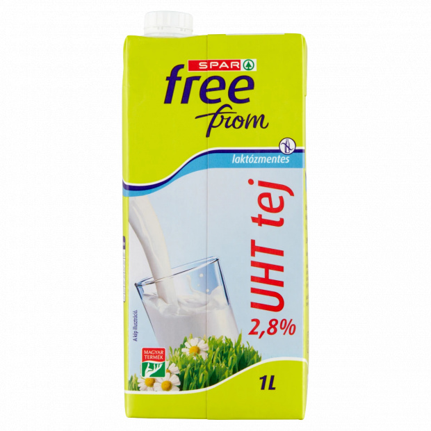SPAR free from UHT laktózmentes tej 2,8% 1 l