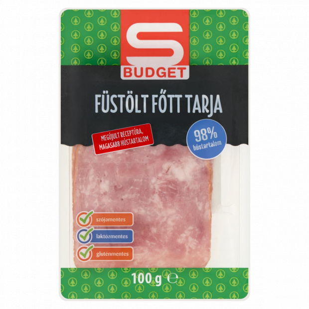 S-Budget szeletelt füstölt főtt tarja 100 g