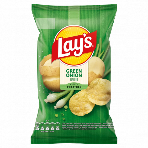Lay\'s újhagymás ízű burgonyachips 60 g
