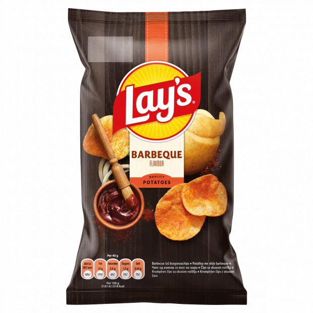 Lay\'s burgonyachips BBQ borda jellegű ízesítéssel 60 g