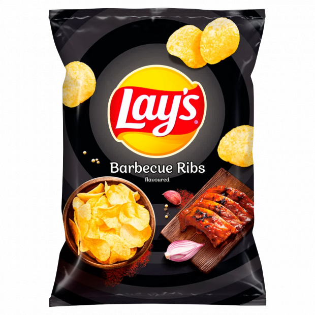 Lay\'s BBQ borda jellegű ízesítéssel burgonyachips 60 g