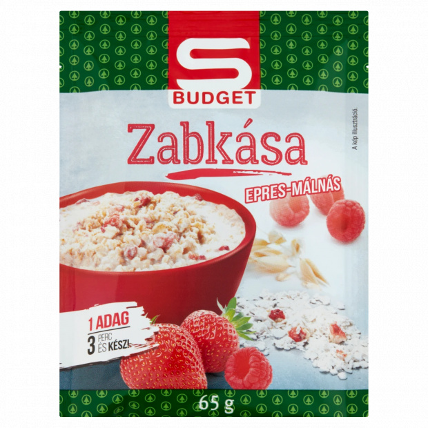 S-Budget epres-málnás zabkása 65 g