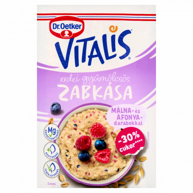 Dr. Oetker Vitalis erdei gyümölcsös zabkása alappor 53 g