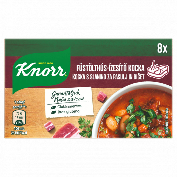 Knorr füstölthús-ízesítő kocka 8 x 10 g (80 g) Knorr füstölthús-ízesítő kocka 8 x 10 g (80 g)