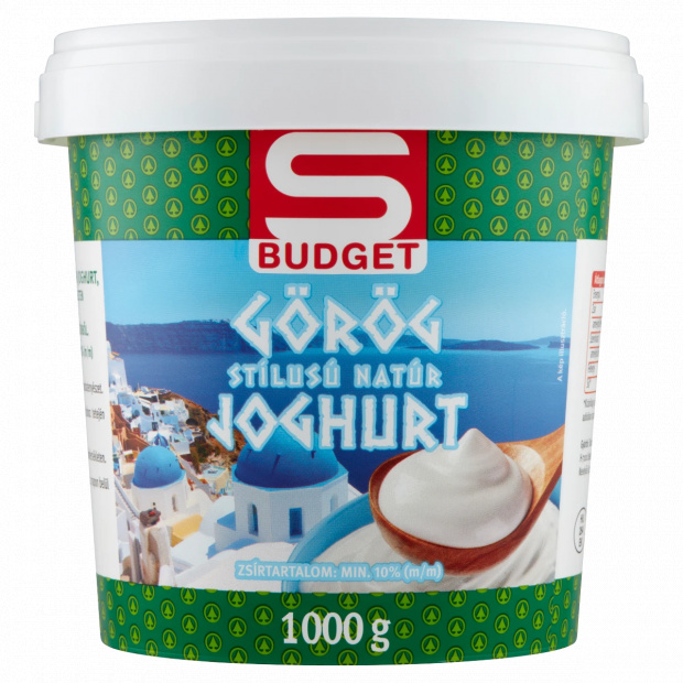 S-Budget görög stílusú natúr joghurt 1000 g