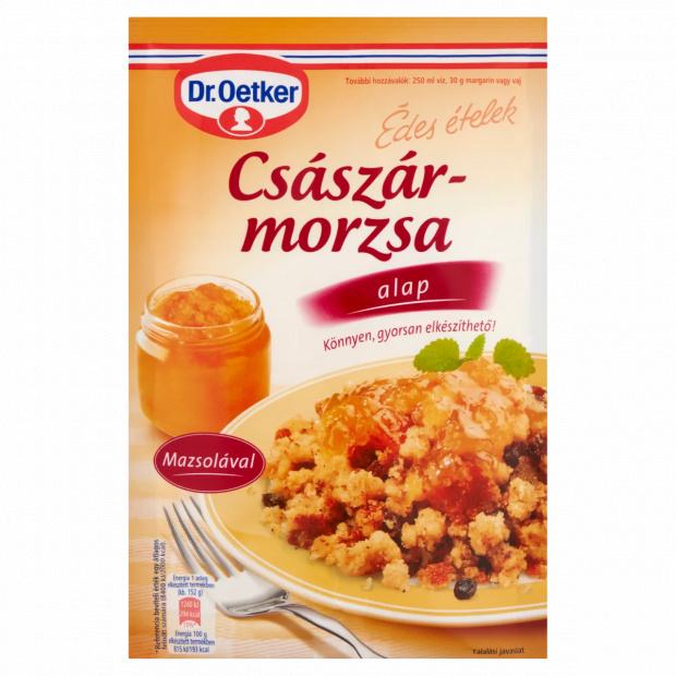 Dr. Oetker Édes Ételek császármorzsa alappor mazsolával 200 g