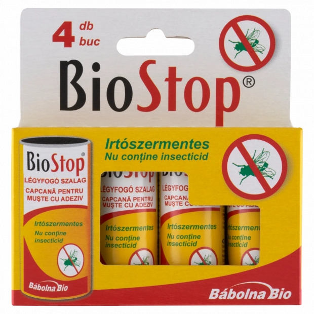 BioStop irtószermentes légyfogó szalag 4 db