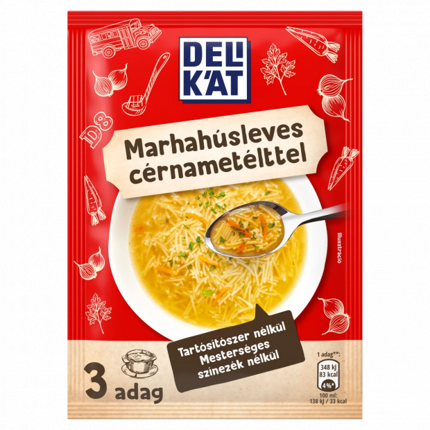 Delikát marhahúsleves cérnametélttel 73 g