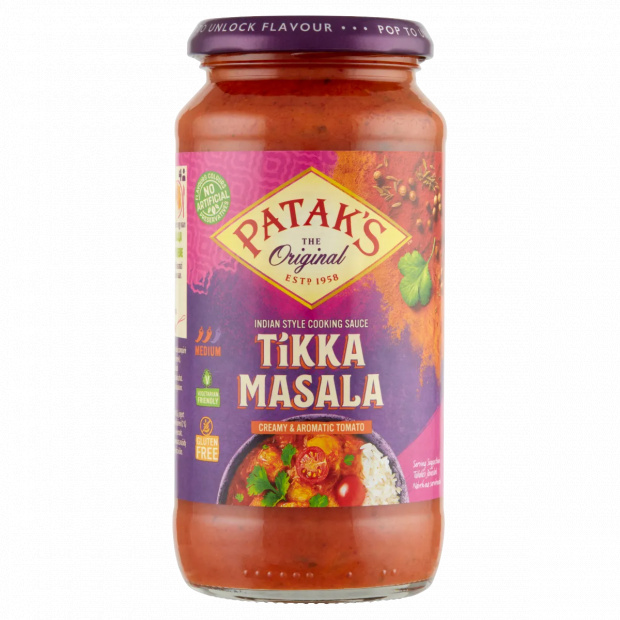 Patak\'s Tikka Masala tejszínes paradicsomos szósz korianderrel 450 g Patak\'s Tikka Masala tejszínes paradicsomos szósz korianderrel 450 g