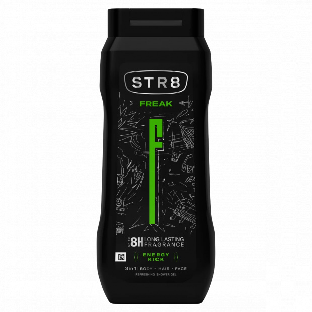 STR8 Freak 3 az 1-ben frissítő tusfürdő 400 ml STR8 Freak 3 az 1-ben frissítő tusfürdő 400 ml
