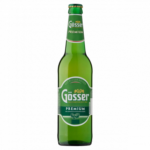 Gösser Premium minőségi világos sör 5% 0,5 l üveg