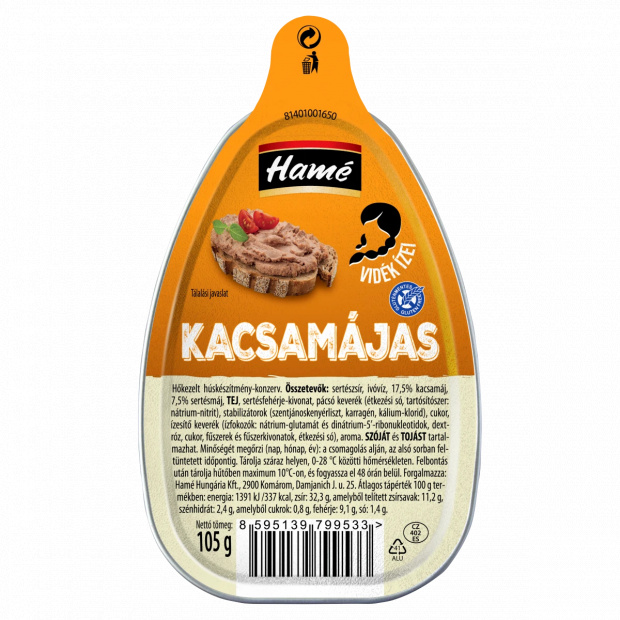Hamé kacsamájas 105 g Hamé kacsamájas 105 g