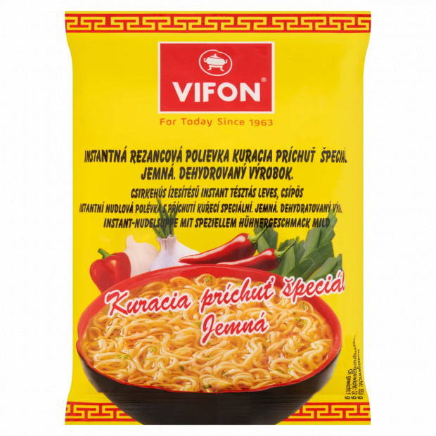 Vifon csípős csirkehús ízesítésű instant tésztás leves 60 g
