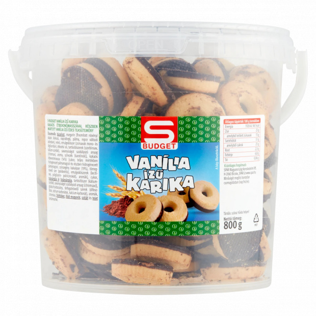S-Budget vanília ízű karika 800 g S-Budget vanília ízű karika 800 g