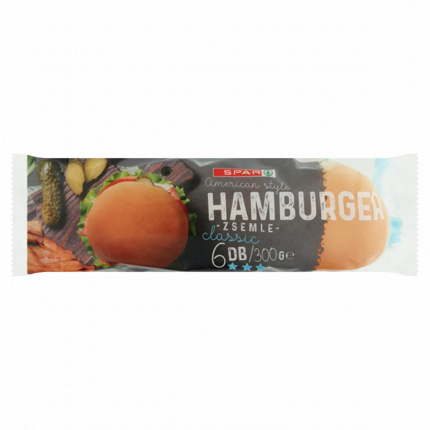 SPAR American Style Classic hamburger zsemle 6 db 300 g