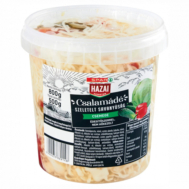 SPAR Hazai Szeretem csalamádé édesítőszerrel 850 g