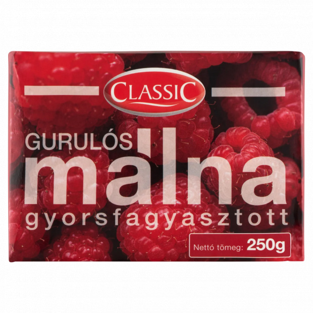Classic gyorsfagyasztott gurulós málna 250 g