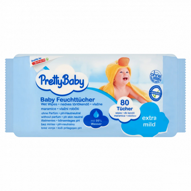 Pretty Baby törlőkendő 80 db Pretty Baby törlőkendő 80 db