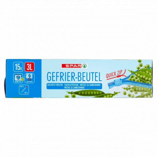 SPAR csúszózáras fagyasztótasak 3 l 15 db