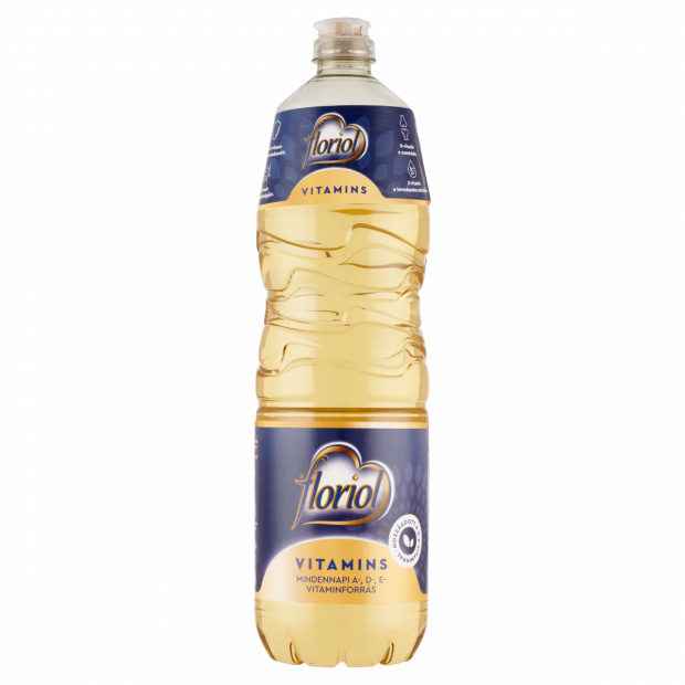 Floriol Vitamins finomított napraforgó-étolaj hozzáadott A-, D-, E-vitaminnal 1 l