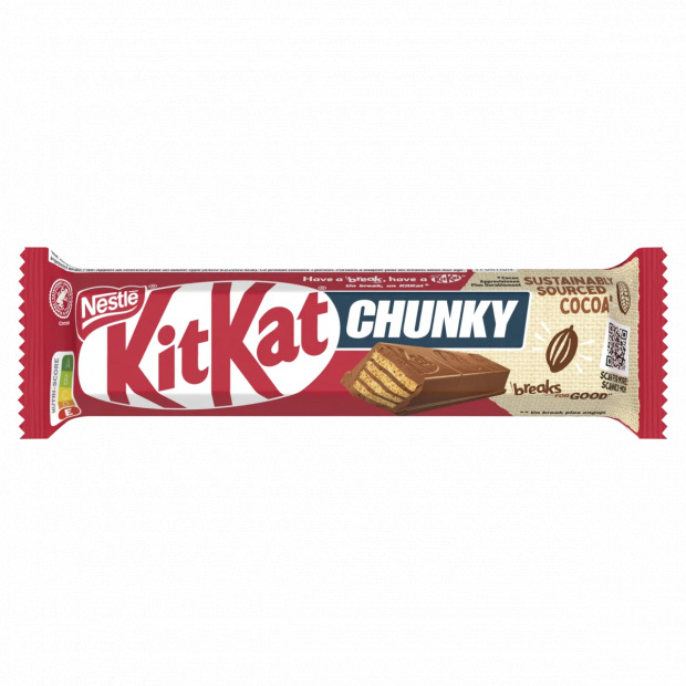 KitKat Chunky kakaós-krémmel töltött ostya tejcsokoládéban 40 g 