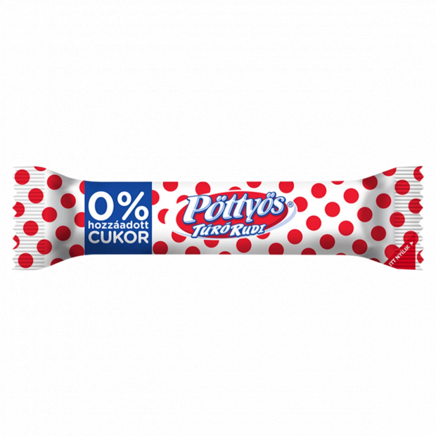 Pöttyös Túró Rudi desszertkészítmény kakaós étbevonattal, édesítőszerekkel 35 g Pöttyös Túró Rudi desszertkészítmény kakaós étbevonattal, édesítőszerekkel 35 g