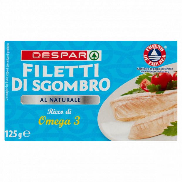 DESPAR makrélafilé sós lében 125 g