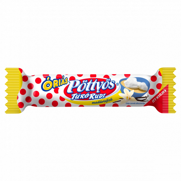 Pöttyös Óriás Túró Rudi madártejízű túródesszert 51 g