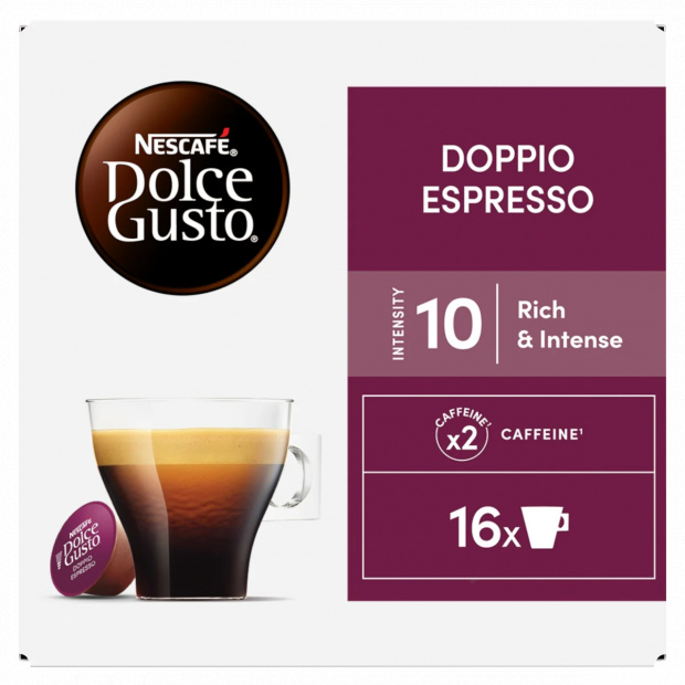 NESCAFÉ Dolce Gusto Doppio Espresso kávékapszula 16 x 8,5 g (136 g) NESCAFÉ Dolce Gusto Doppio Espresso kávékapszula 16 x 8,5 g (136 g)