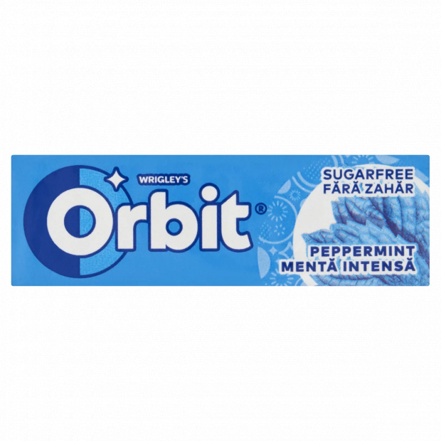 Orbit Peppermint mentaízű cukormentes rágógumi édesítőszerrel 14 g