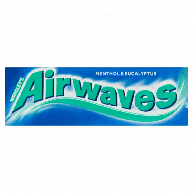 Airwaves Menthol & Eucalyptus mentol- és eukaliptuszízű cukormentes rágógumi édesítőszerrel 14 g