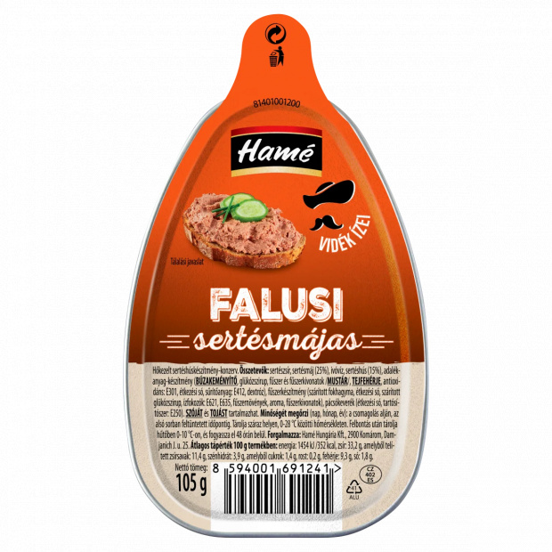 Hamé falusi sertésmájas 105 g