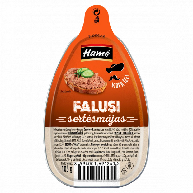 Hamé falusi sertésmájas 105 g