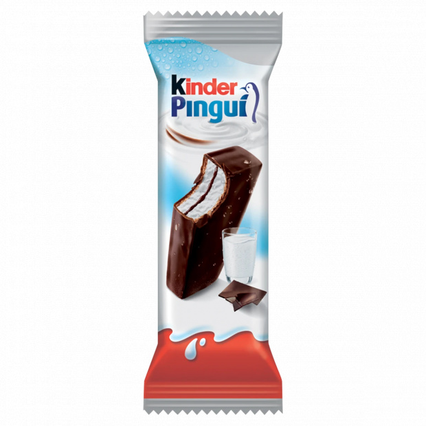 Kinder Pingui Cacao tejes és kakaós krémmel töltött sütemény étcsokoládé bevonattal 30 g Kinder Pingui Cacao tejes és kakaós krémmel töltött sütemény étcsokoládé bevonattal 30 g