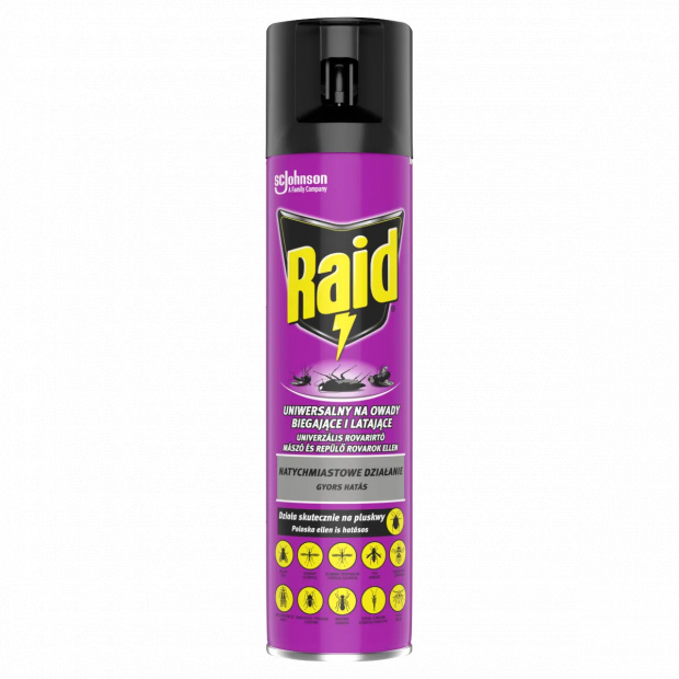 Raid univerzális rovarirtó mászó és repülő rovarok ellen 400 ml