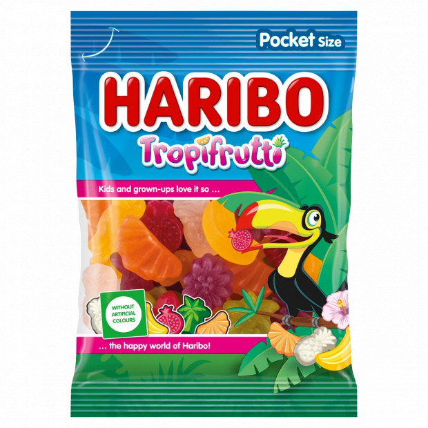 Haribo Tropifrutti gyümölcsízű gumicukorka 100 g