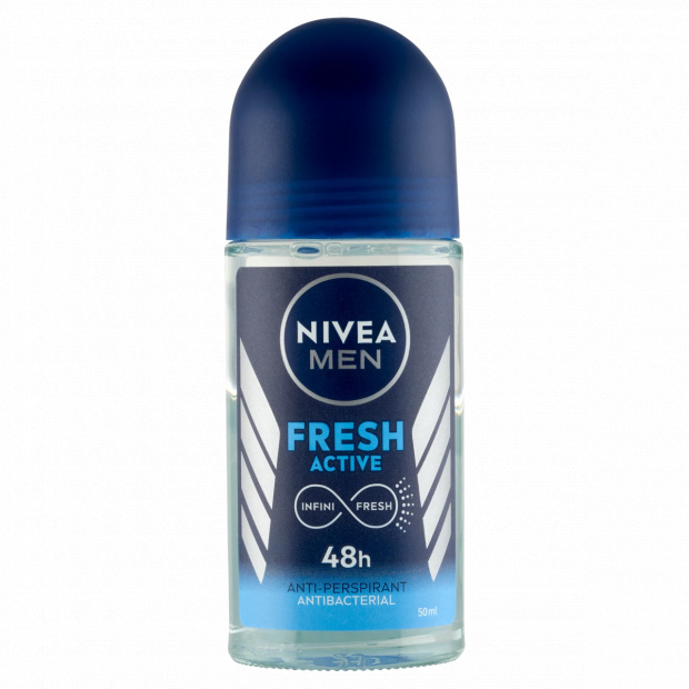 Nivea For Men Fresh Active izzadásgátló golyós dezodor férfiaknak 50 ml Nivea For Men Fresh Active izzadásgátló golyós dezodor férfiaknak 50 ml