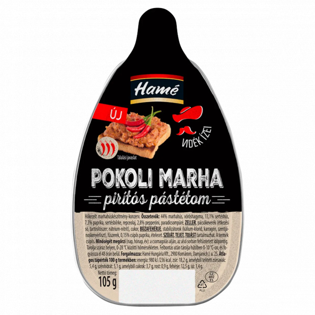 Hamé Pokoli Marha pirítós pástétom 105 g Hamé Pokoli Marha pirítós pástétom 105 g