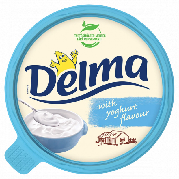 Delma félzsíros margarin joghurt aroma összetevővel 39% 450 g