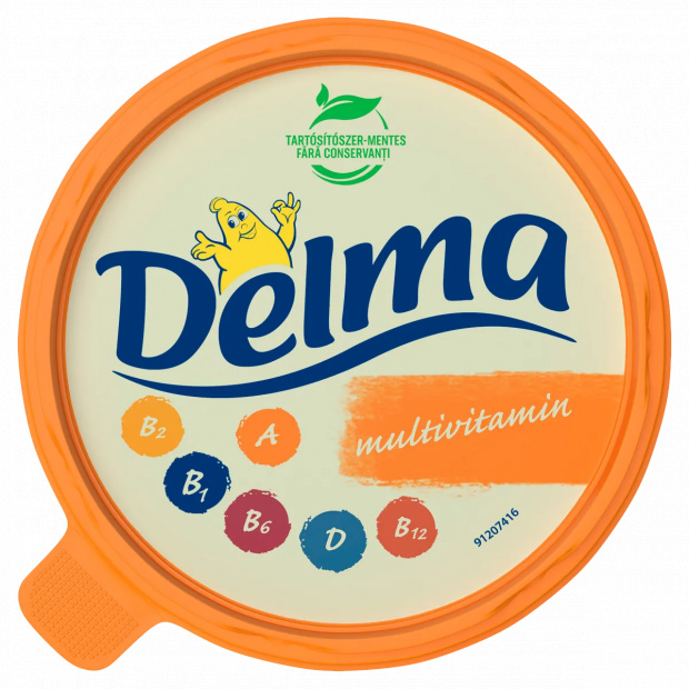 Delma Multivitamin 39% zsírtartalmú light margarin vitaminokkal 450 g