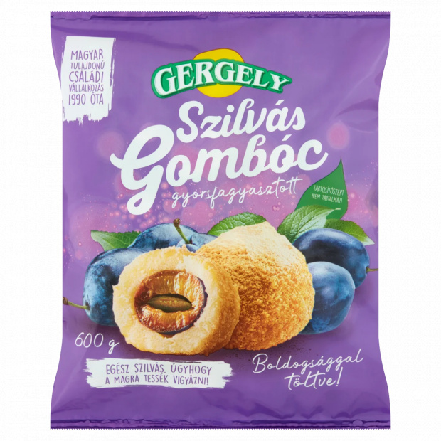 Gergely gyorsfagyasztott szilvás gombóc 600 g Gergely gyorsfagyasztott szilvás gombóc 600 g