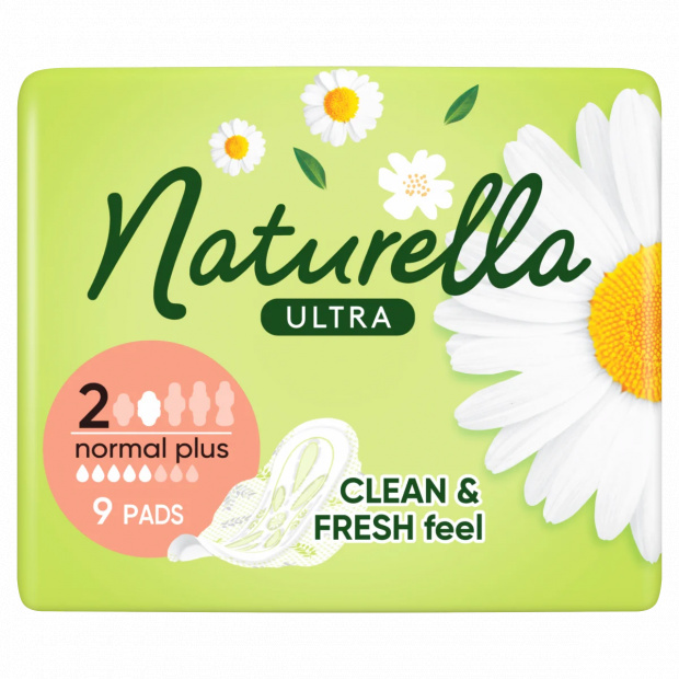 Naturella Ultra Szárnyas Betét, Normal Plus (2-es méret) Méret, 9 db