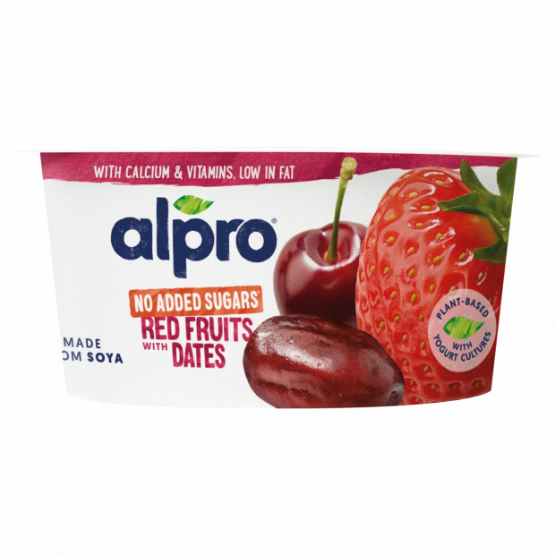 Alpro fermentált szójakészítmény eperrel, cseresznyével, datolyával 135 g