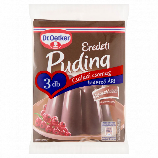 Dr. Oetker Eredeti Puding étcsokoládéízű pudingpor 3 x 48 g