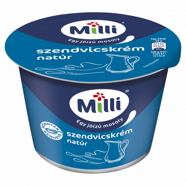 Milli natúr szendvicskrém 200 g