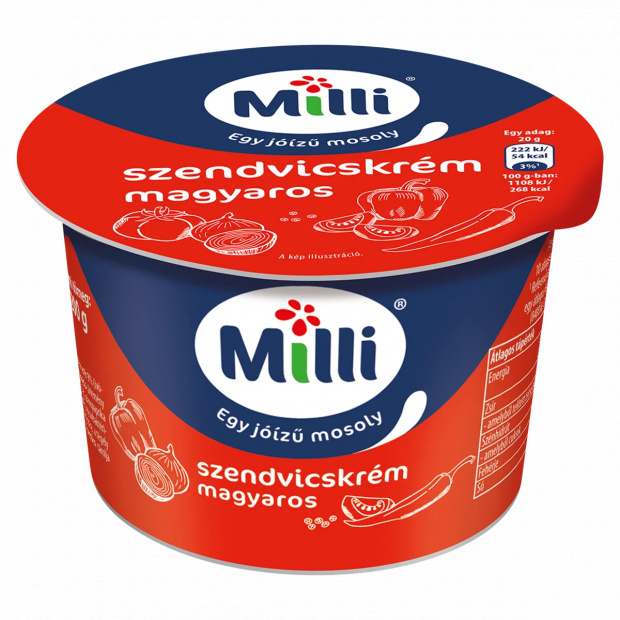 Milli magyaros szendvicskrém 200 g Milli magyaros szendvicskrém 200 g